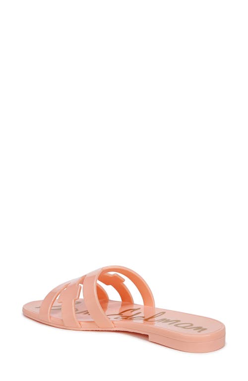 Sam Edelman Bay Jelly Slide Sandal Pink Rosette Jelly In Pink Rosette