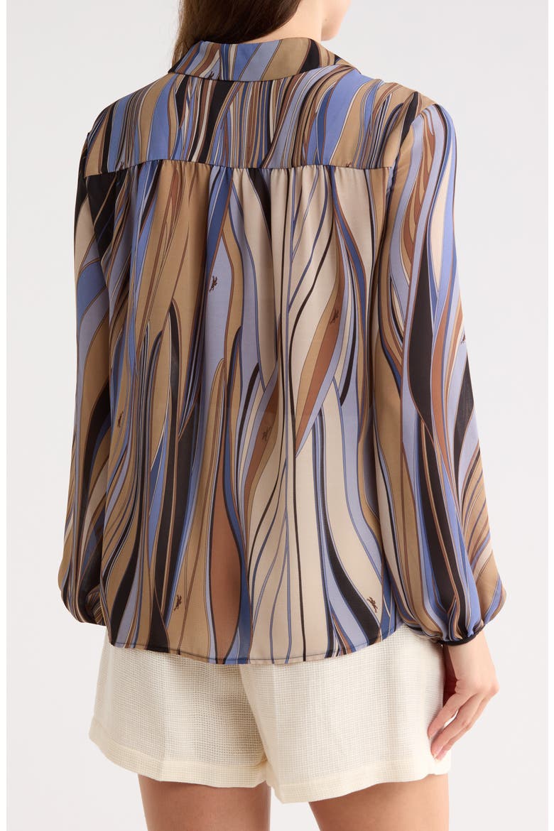 Long Sleeve Woven Top, Alternate, color, CLOUD BLUE