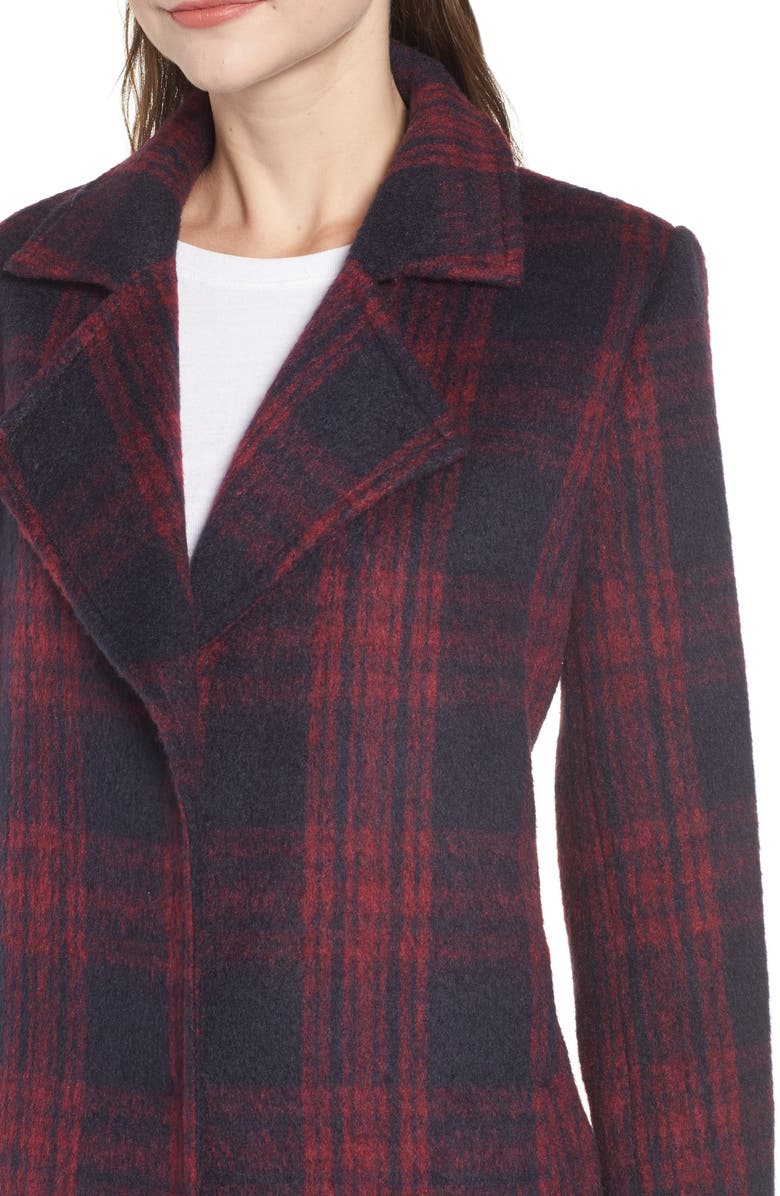 cupcakes and cashmere Brushed Plaid Coat, Alternate, color, 
