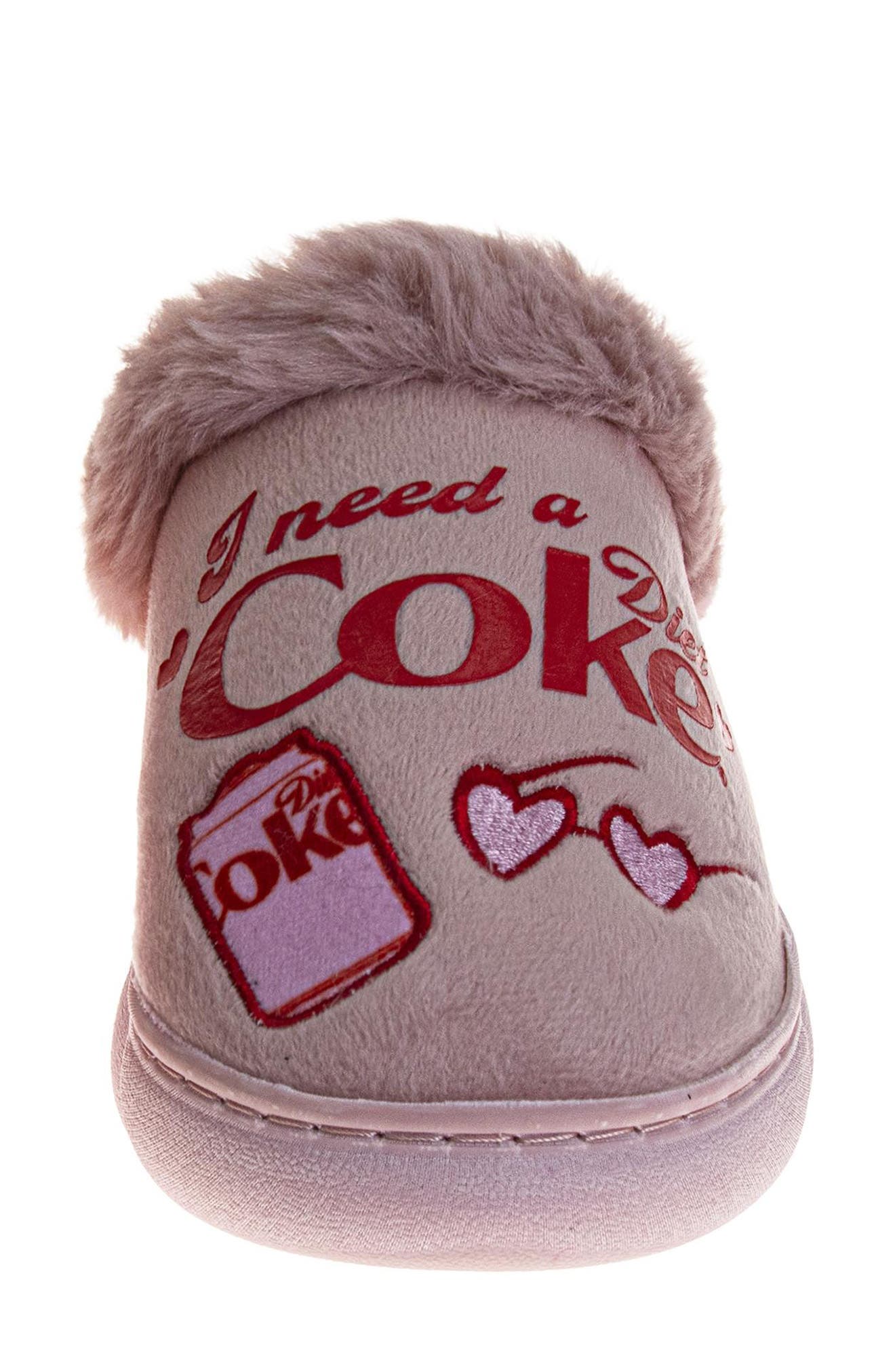 Diet Coke Slipper, Alternate, color, PINK