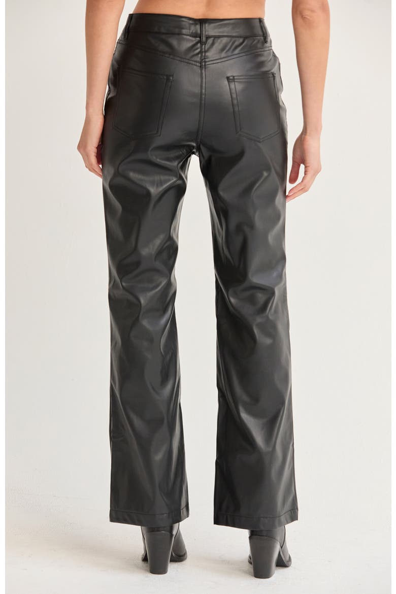 Faux Leather Pants, Alternate, color, Black