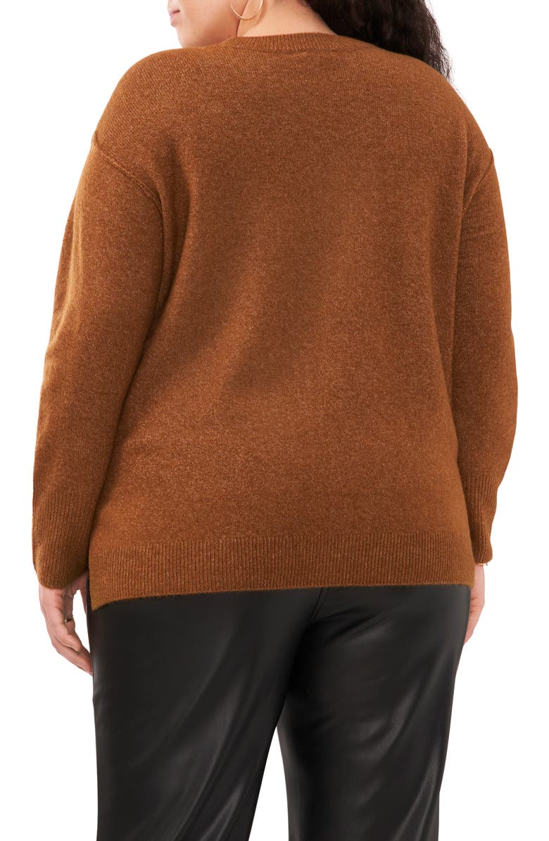 Vince Camuto Crewneck Sweater, Alternate, color, Toasted