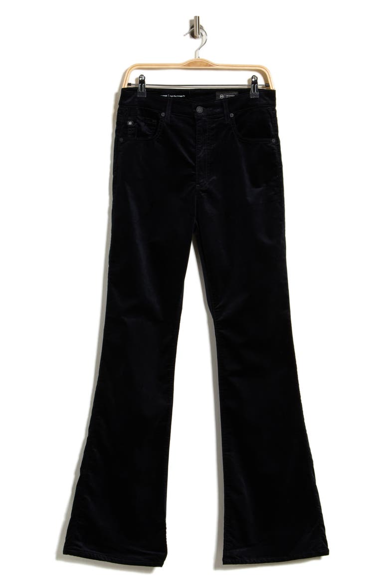 Alexxis Coated High Waist Bootcut Jeans, Main, color, SUPER BLACK
