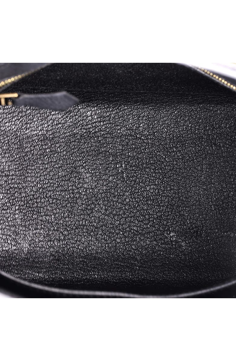 Pre-Owned Hermes Kelly Handbag Black Epsom with Gold Hardware 25, Alternate, color,