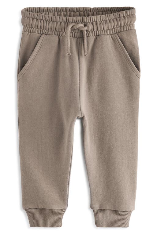 NEXT Kids' Stone Cotton Blend Joggers in Grey 