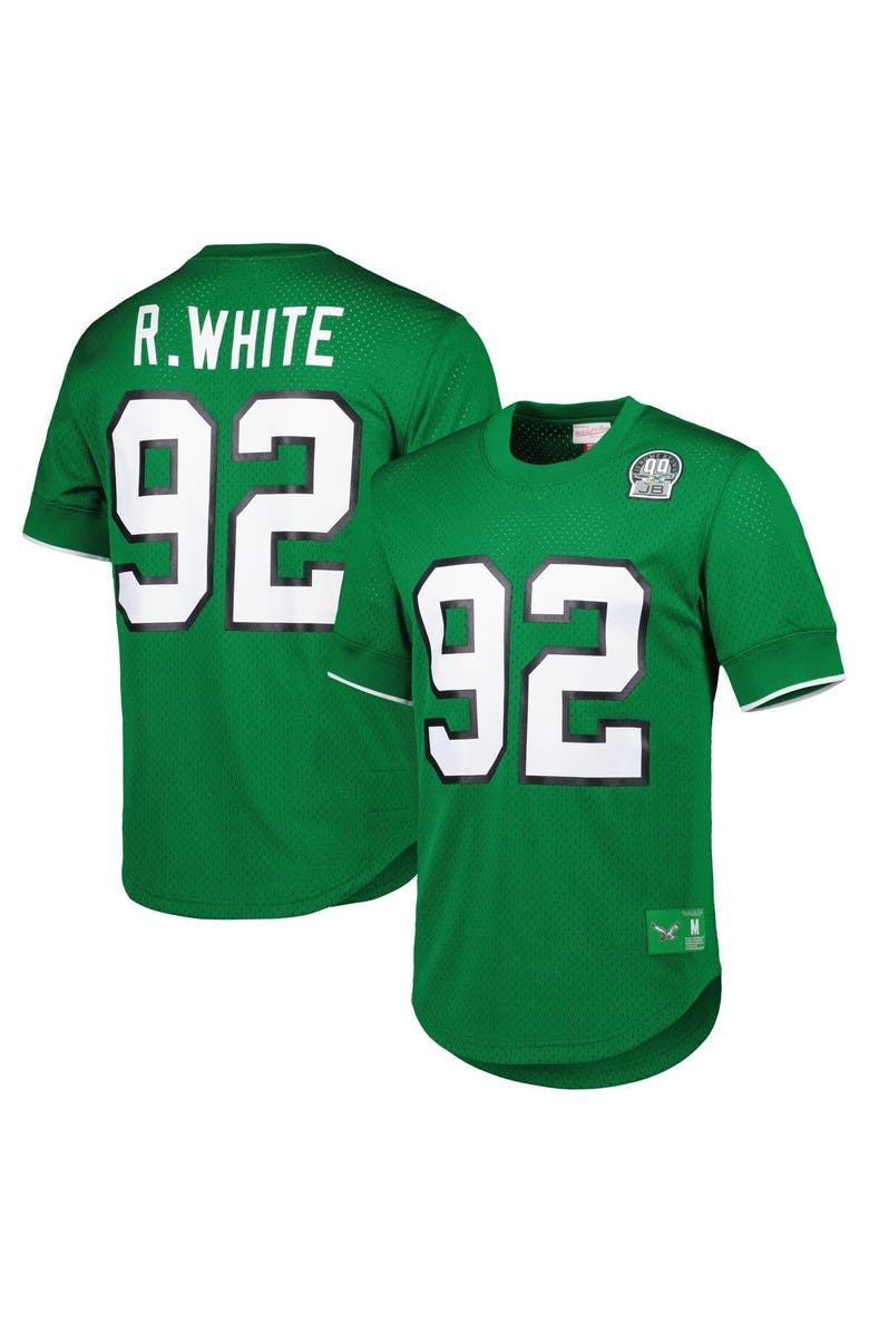 Mitchell & Ness Men's Mitchell & Ness Reggie White Kelly Green Philadelphia Eagles Retired Player Name & Number Mesh Top, Main, color, 