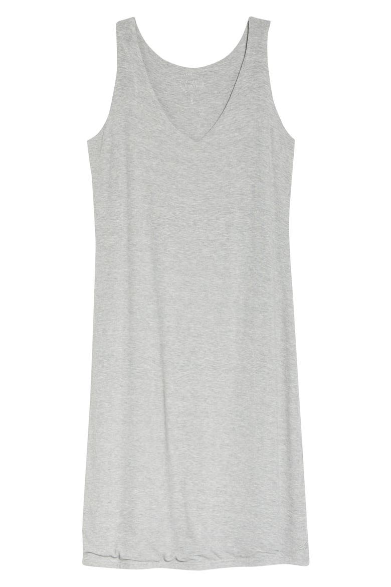 Rib Knit Nightgown, Alternate, color, GREY