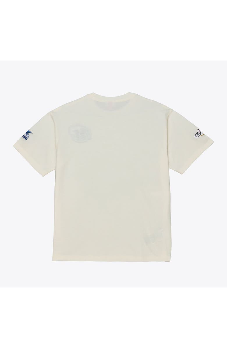 Mitchell & Ness Men's Mitchell & Ness Cream Dallas Mavericks Hardwood Classics Chainstitch Premium T-Shirt, Alternate, color, Cream