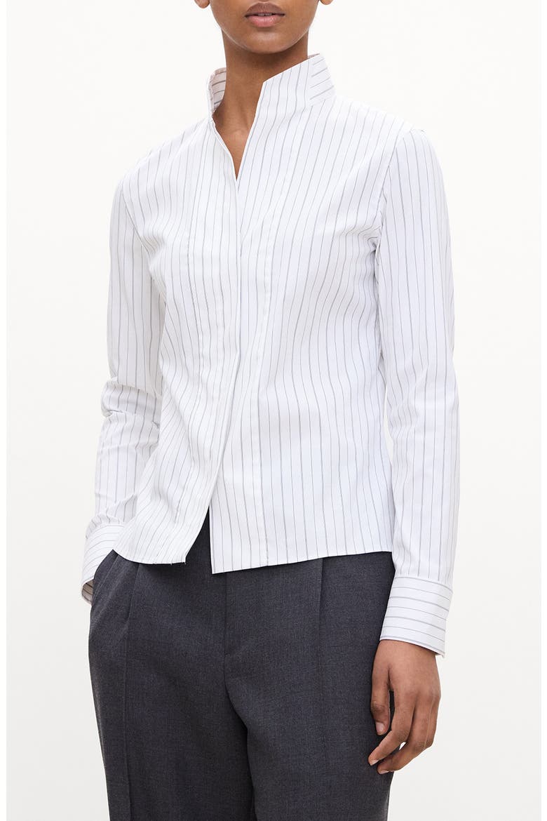 Stripe Tailored Shirt, Main, color, BLACK MULTI