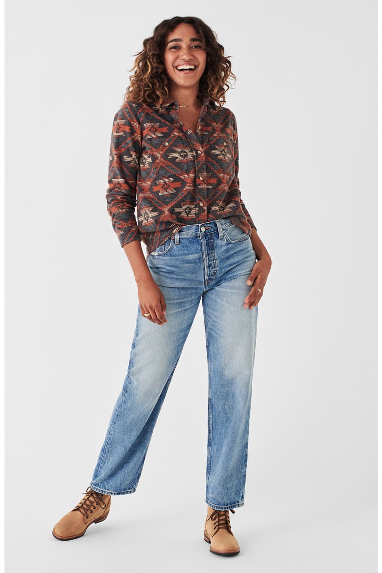 Legend Plaid Flannel Button-Up Shirt, Alternate, color, WESTERN RANGE SHADOW