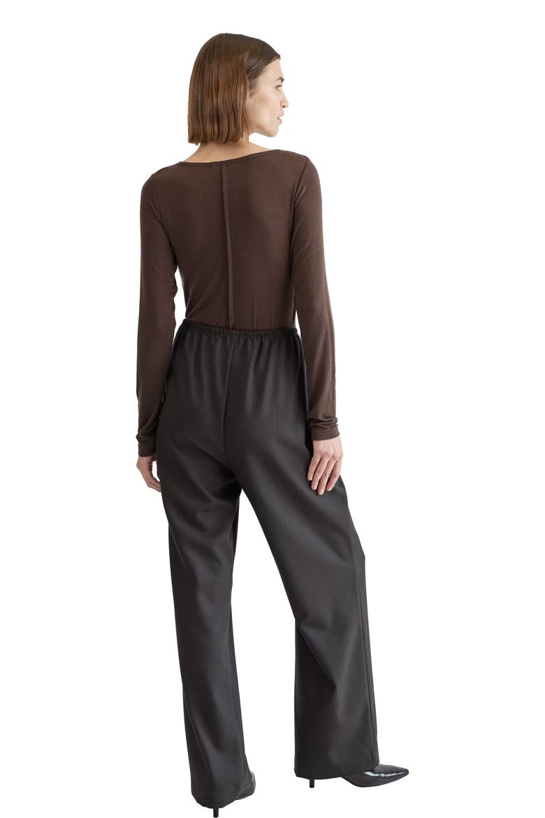 Long Sleeve Boat Tee, Alternate, color, Brown