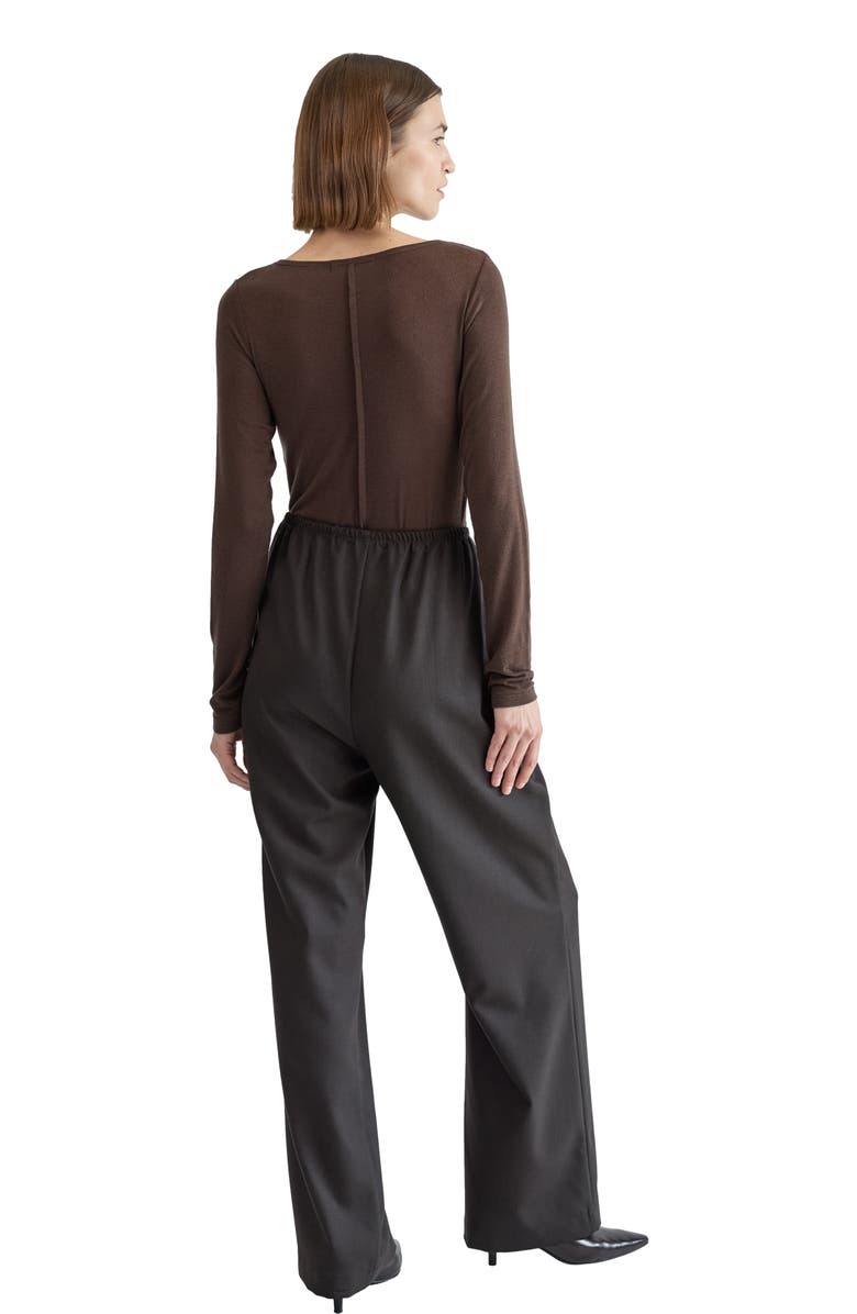 Almina Concept Long Sleeve Boat Tee, Alternate, color, Brown