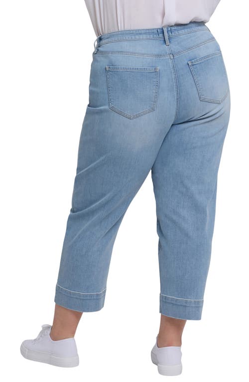 Nydj Pleated High Waist Ankle Balloon Jeans In Santiago Sea
