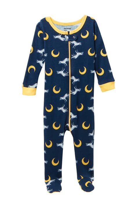 LEVERET Wolf Footed Pajama Sleeper