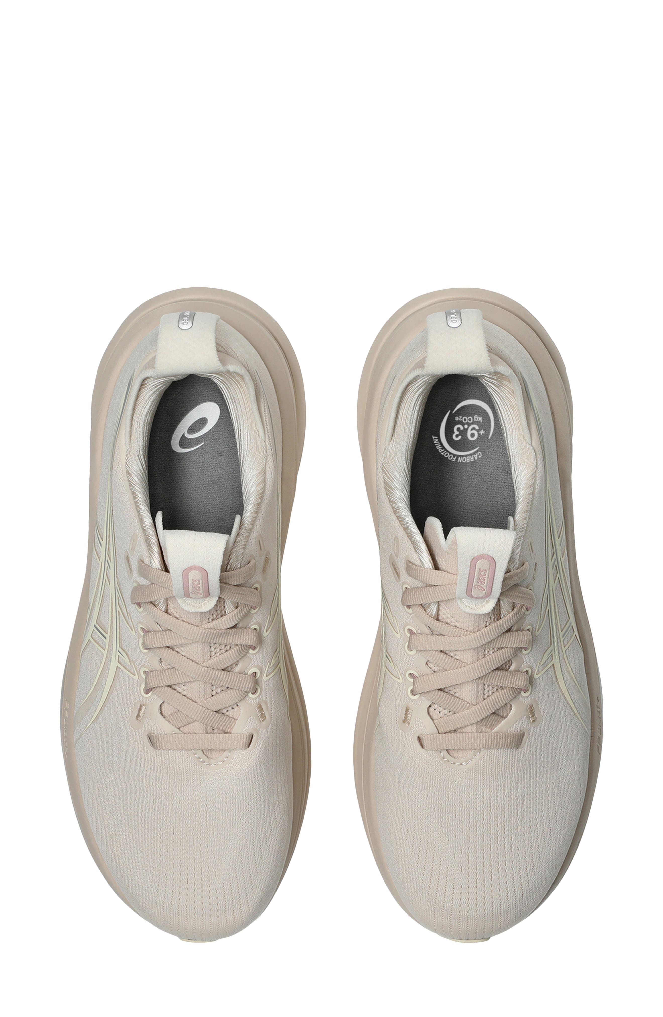 ASICS<sup>®</sup> GEL-NIMBUS<sup>®</sup> 28 Running Shoe, Alternate, color, Mineral Beige/ Cream