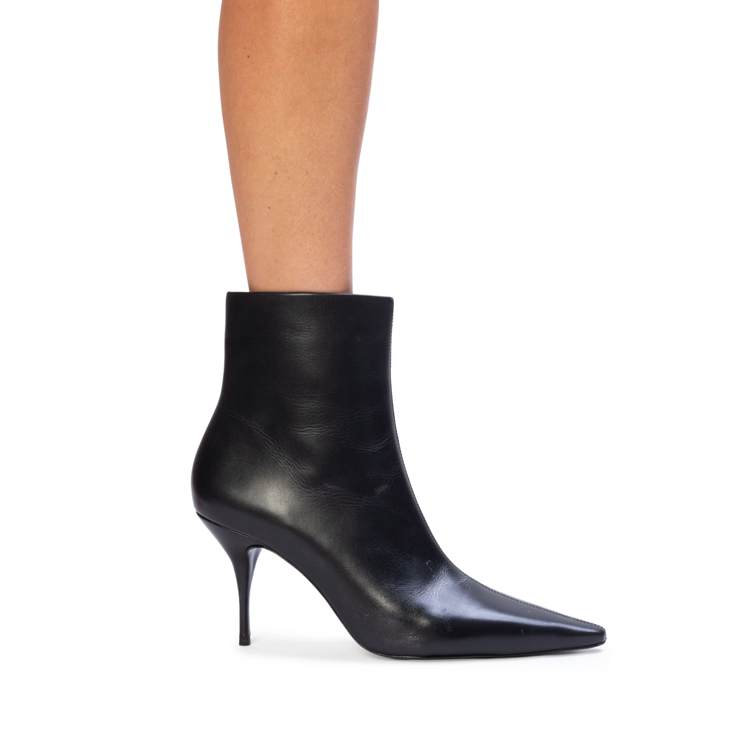 Lainey 80 Boot, Alternate, color, Black Leather