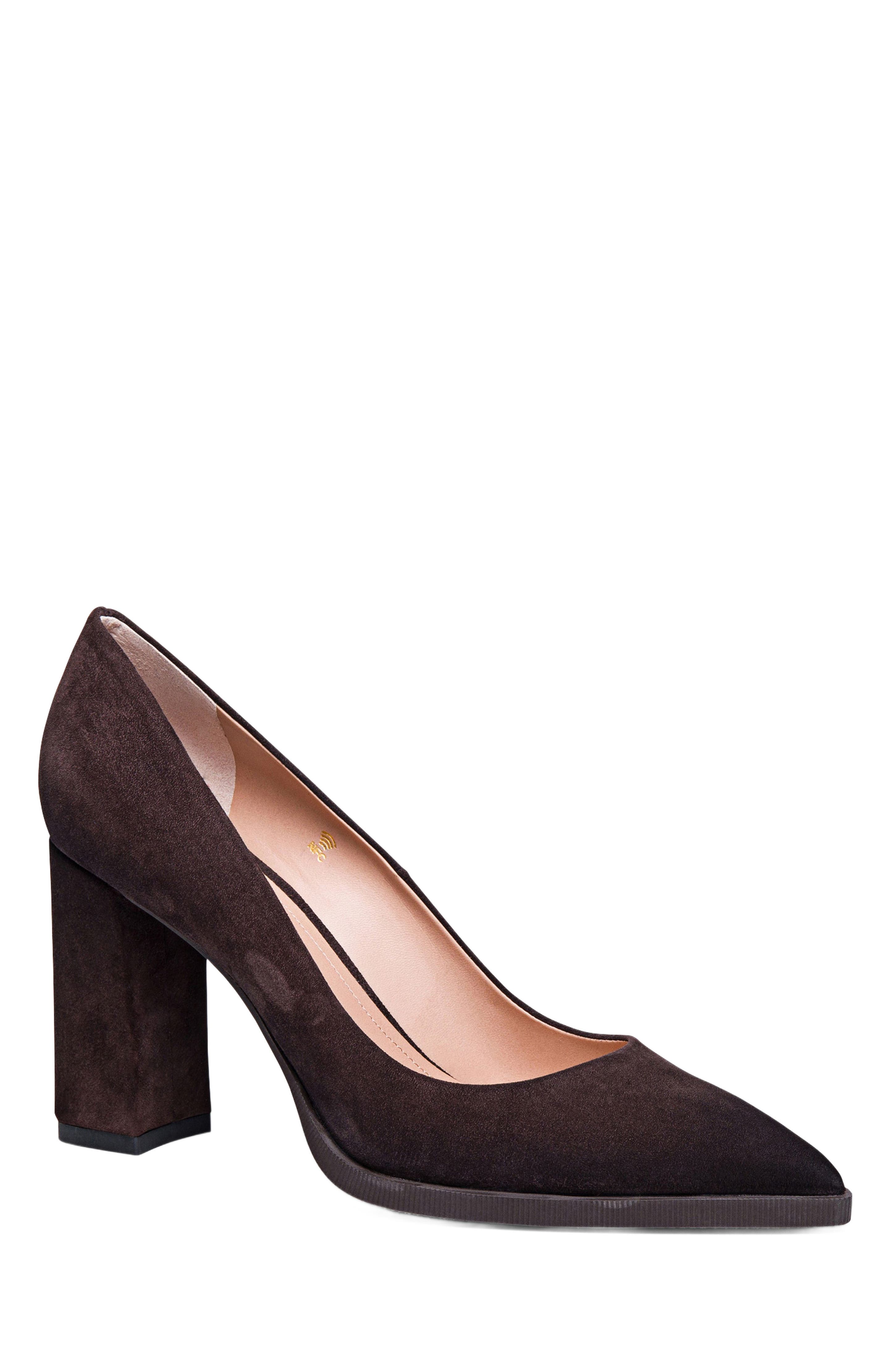 Santoni Women's suede high-heel pump, Alternate, color, 