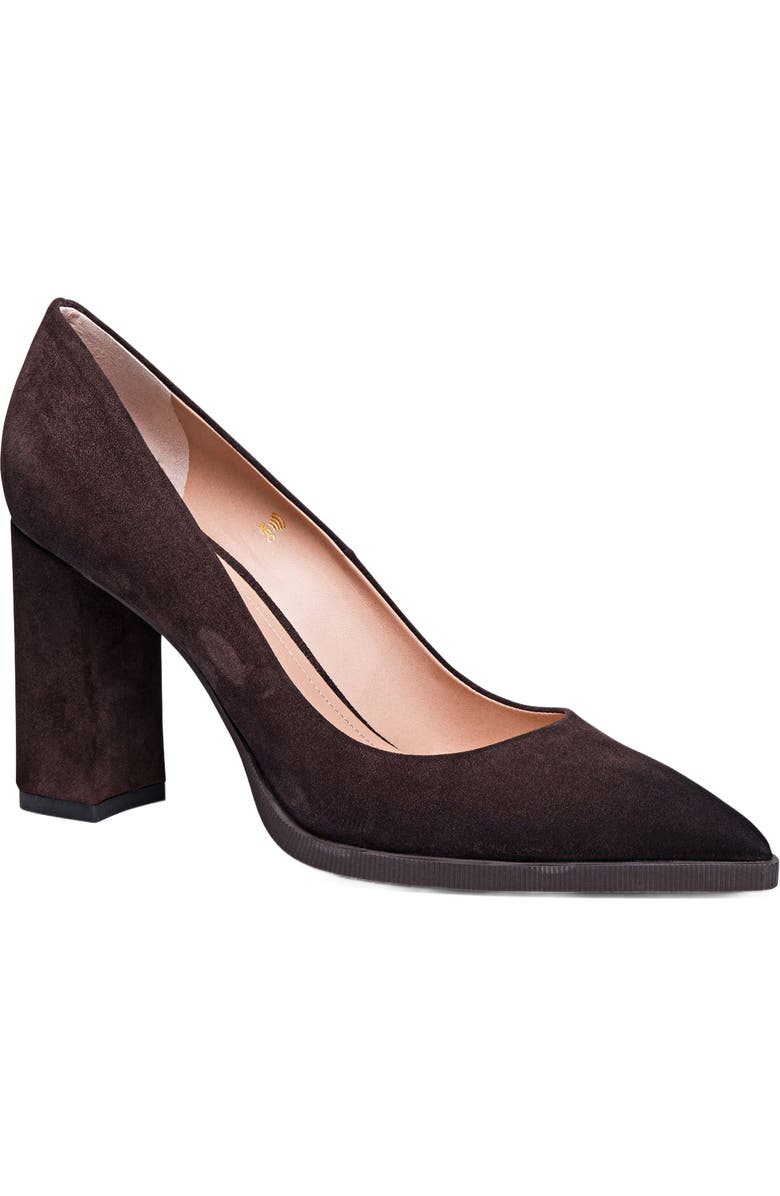 Santoni Women's suede high-heel pump, Alternate, color,