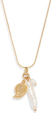 Nordstrom Demi Fine Shell & Freshwater Pearl Necklace
