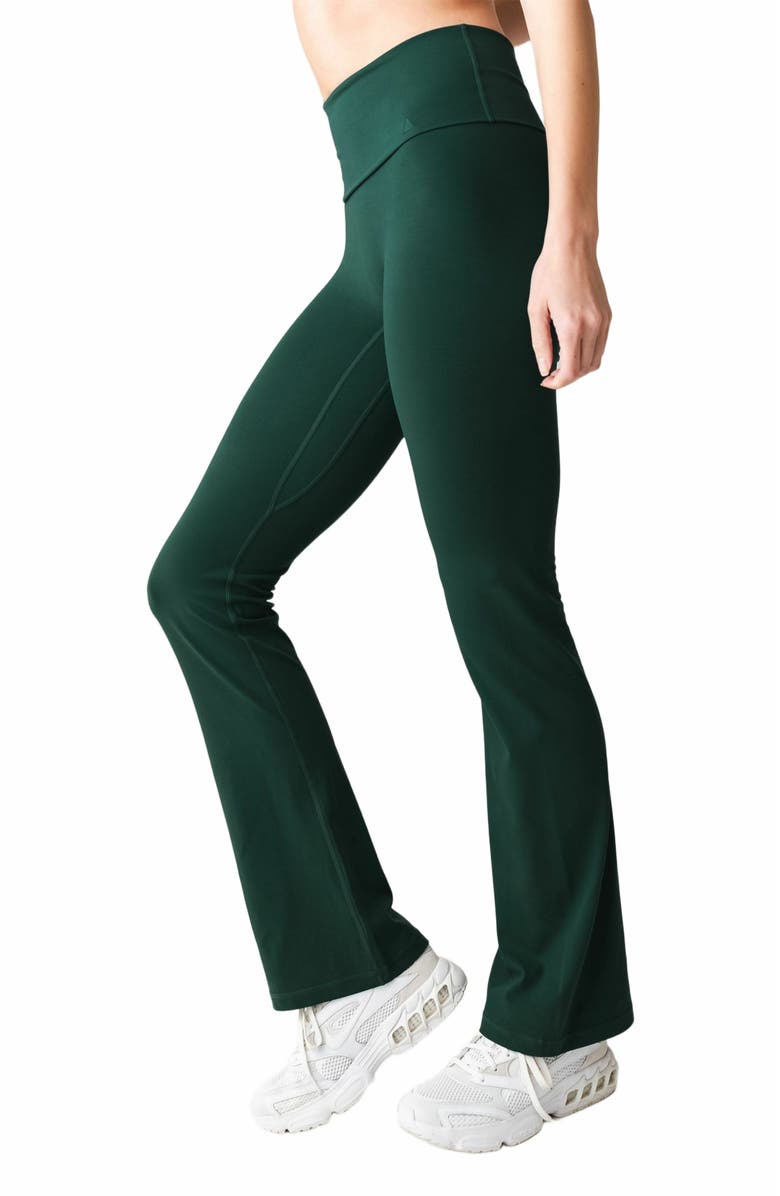 Vitality Cloud II Foldover Trouser, Alternate, color, Forest