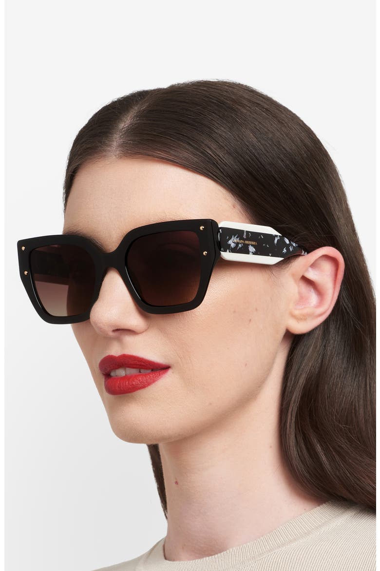 Her 53mm Gradient Square Geometric Sunglasses, Alternate, color, 080S-HA