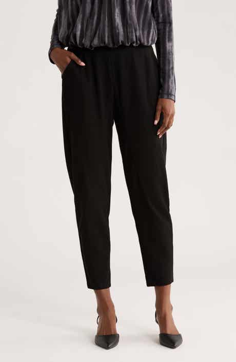 PATRIZIA LUCA Pull-On Tapered Leg Pants