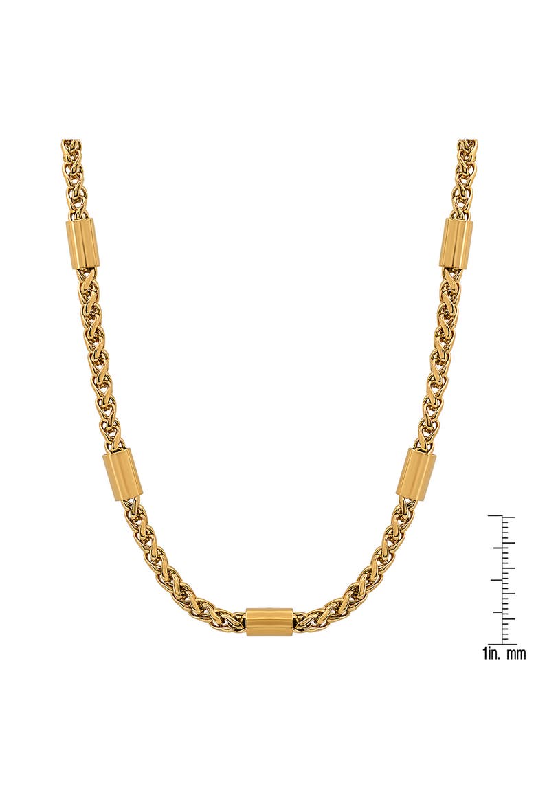 Station Chain Necklace, Alternate, color, GOLD