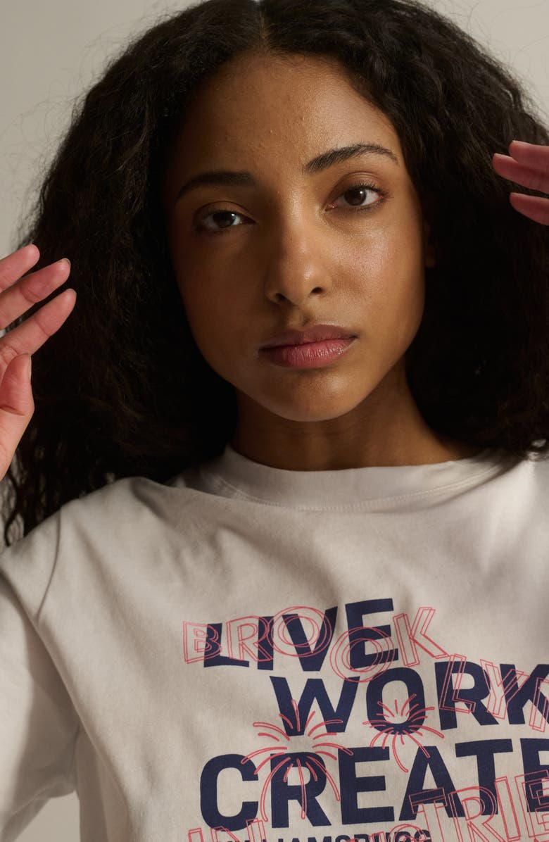 Brooklyn Industries Live Work Create Graphic T-Shirt, Alternate, color,