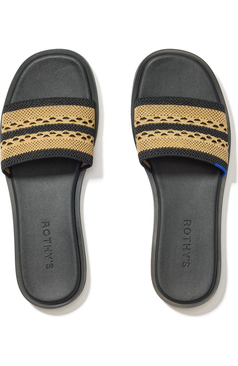 Rothy's The Slide Sandal, Main, color, Gilded Crochet