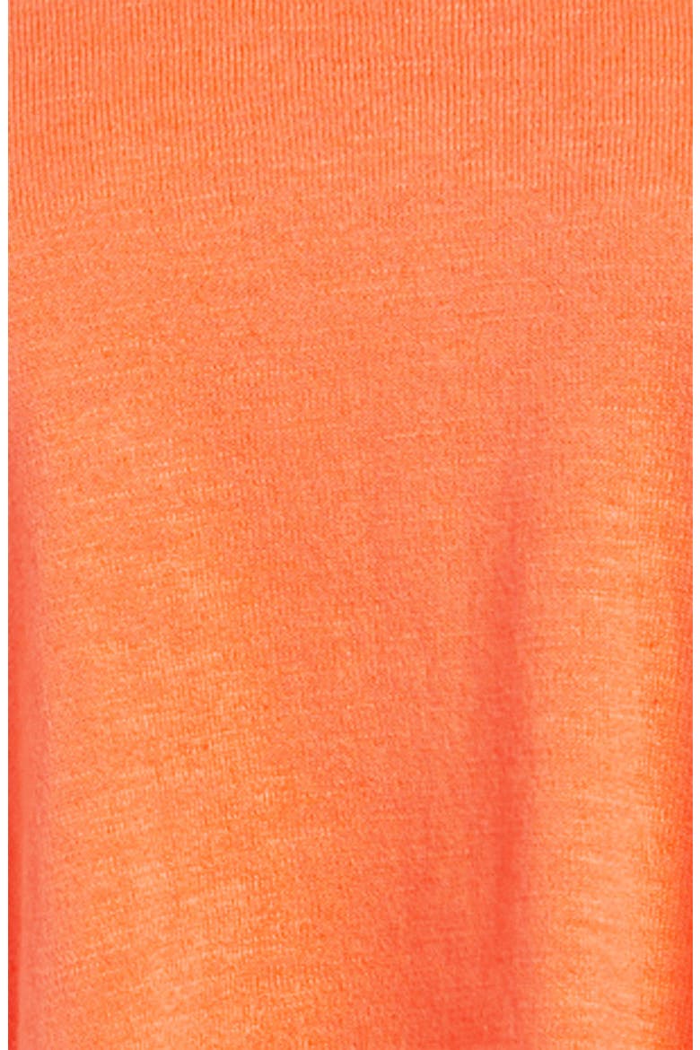 'Watch Your Back' Oversized High/Low Knit Top, Alternate, color, MANDARIN