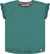 Stains and Stories by Babyface Ruffled Cap Sleeve T-Shirt