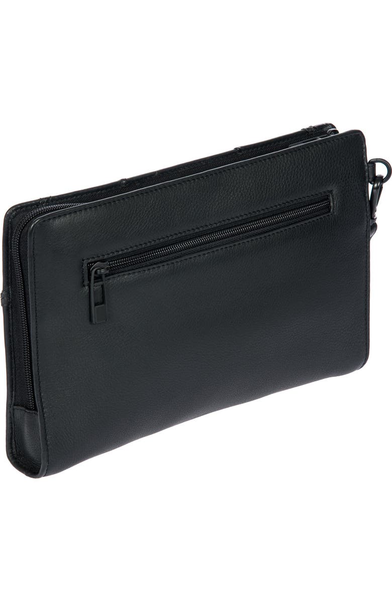 Porsche Design Roadster Leather EVO Clutch Bag with Front Pocket, Alternate, color, Black
