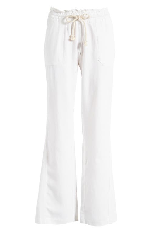 ROXY ROXY OCEANSIDE LINEN BLEND DRAWSTRING PANTS