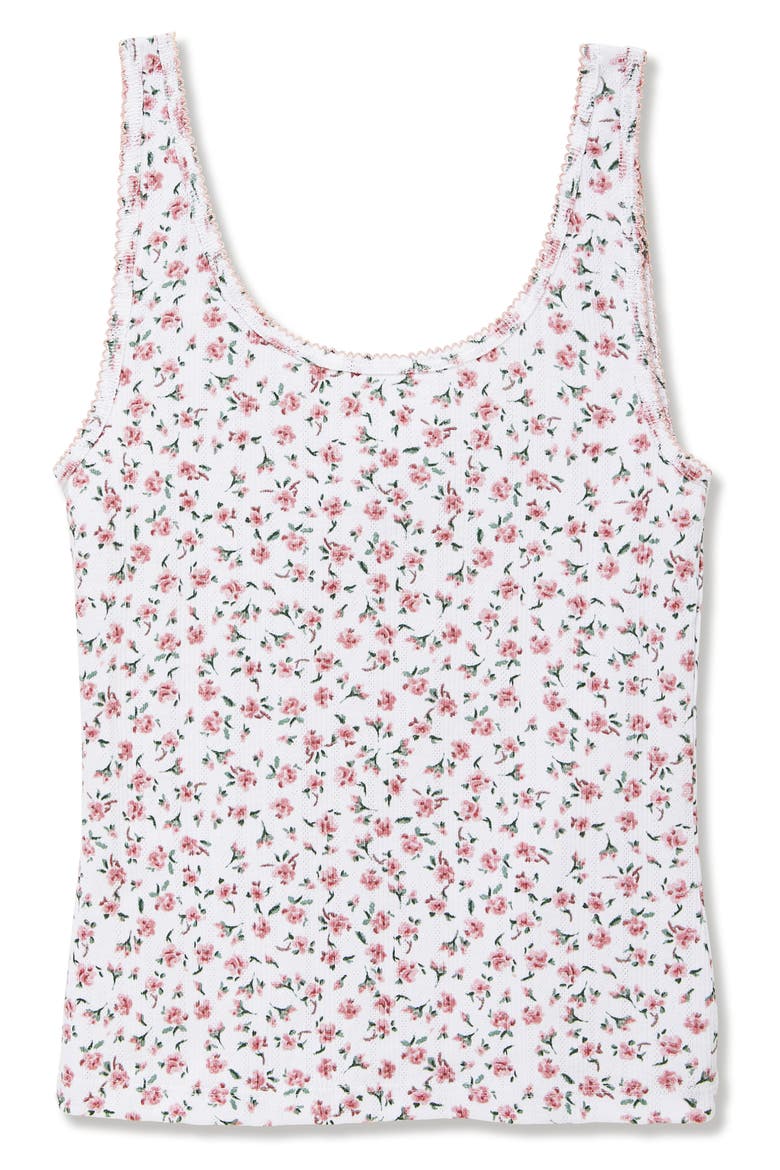 Pima Cotton Pointelle Tank, Alternate, color, PINK