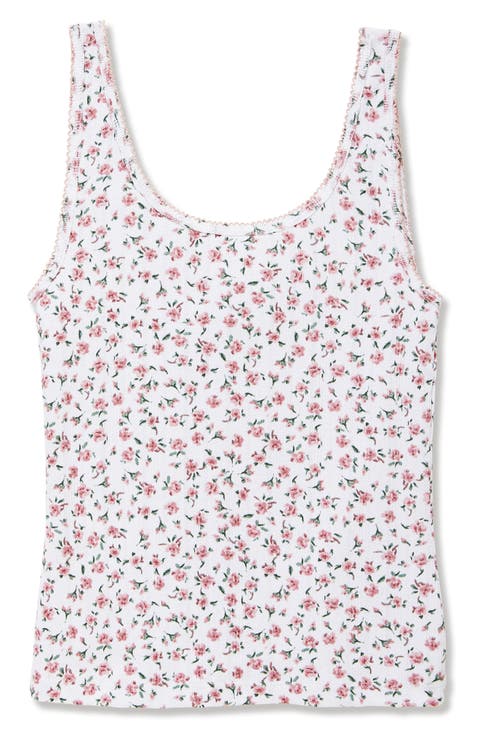 Pima Cotton Pointelle Sleep Tank