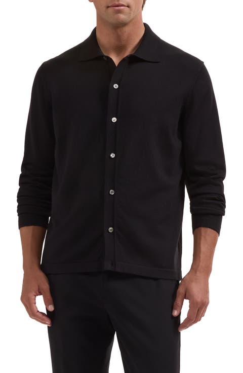 Cotton & Modal Polo Cardigan