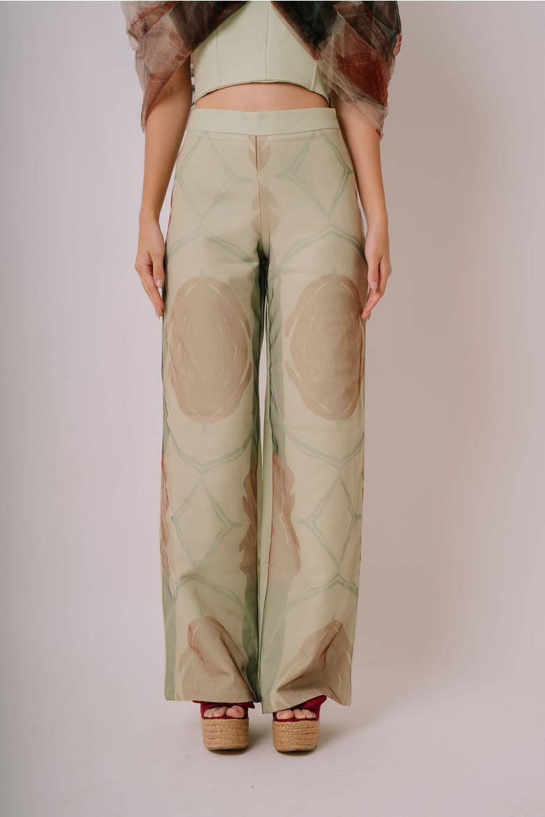Tessa Tulle Trousers, Alternate, color, Green