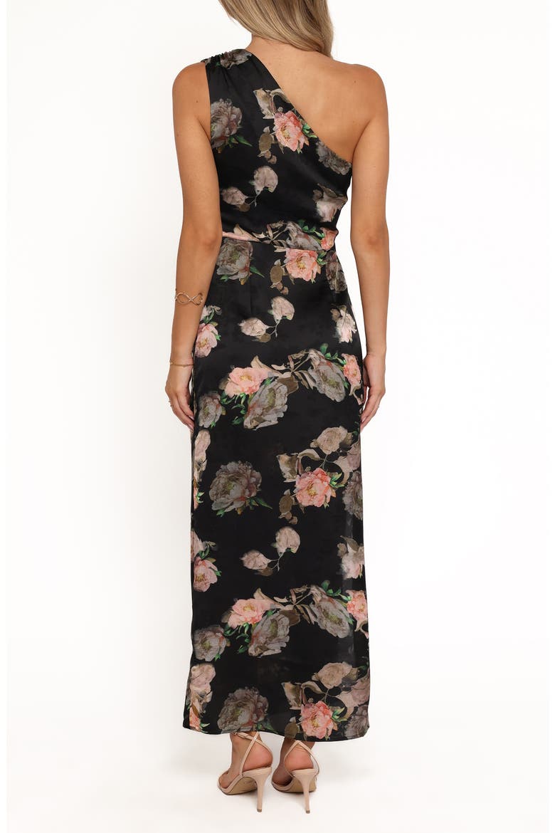 Nadia One-Shoulder Floral Gown, Alternate, color, BLURRED FLORAL
