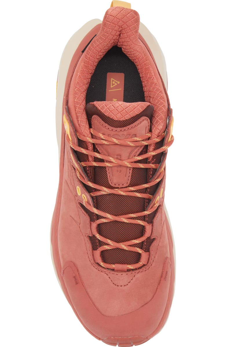 HOKA Gender Inclusive Kaha 2 GTX Gore-Tex<sup>®</sup> Waterproof Trail Running Shoe, Alternate, color, Hot Sauce / Shifting Sand