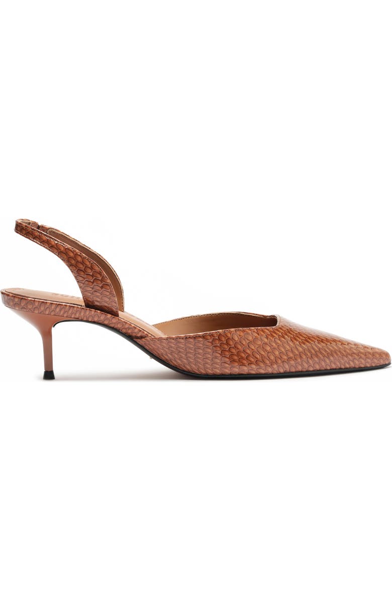 Schutz Paola Mid Slingback Pointed Toe Pump, Alternate, color, Miele