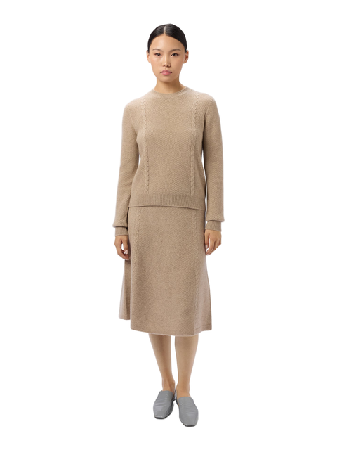 A-Line Cashmere Knitted Skirt