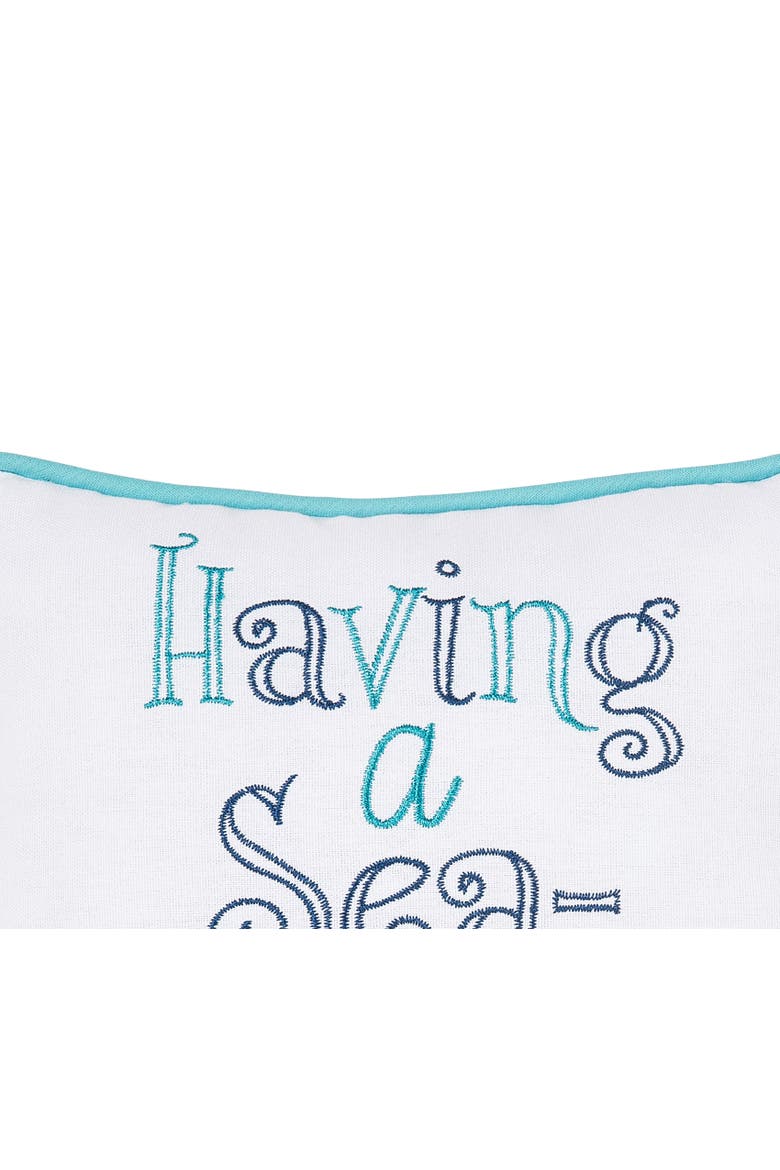 Have A Sea-Esta Mini Accent Pillow, Alternate, color, Blue