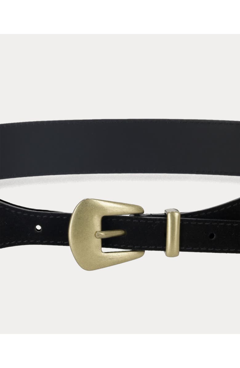 Fortela Taylor Double Leather Belt, Alternate, color, Black