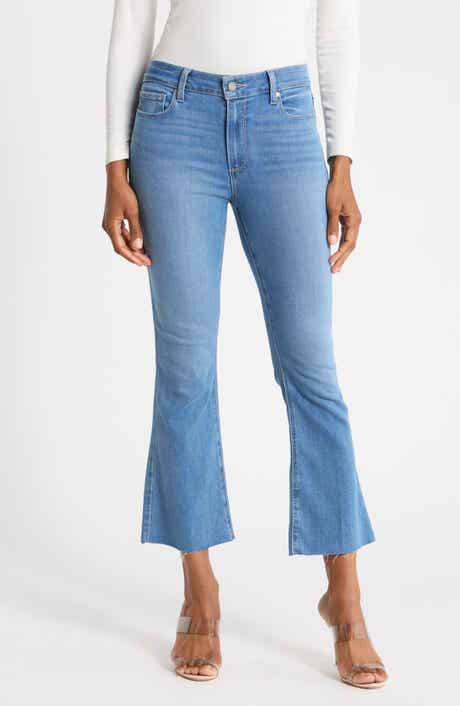 PAIGE Rory Raw Hem Crop Flare Leg Jeans