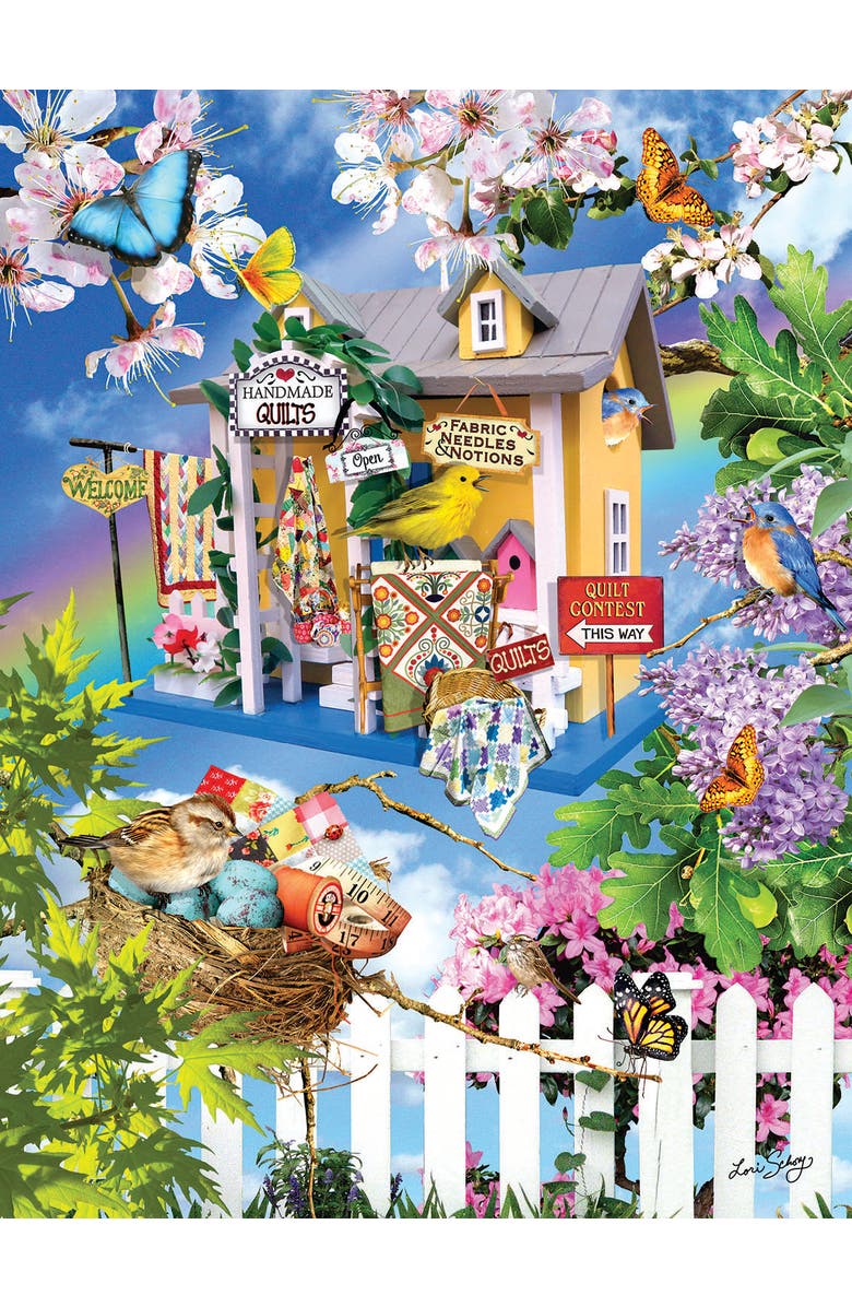 Sunsout Sky High Quilts 500 piece Jigsaw Puzzle for Adults, Alternate, color, Multicolor