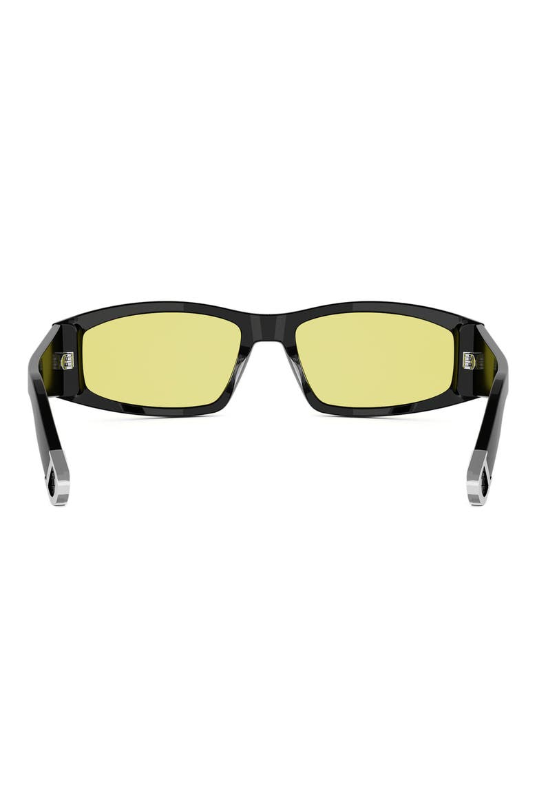 DiorSymbol S1I 59mm Geometric Sunglasses, Alternate, color, BLACK/ OTHER / BROWN