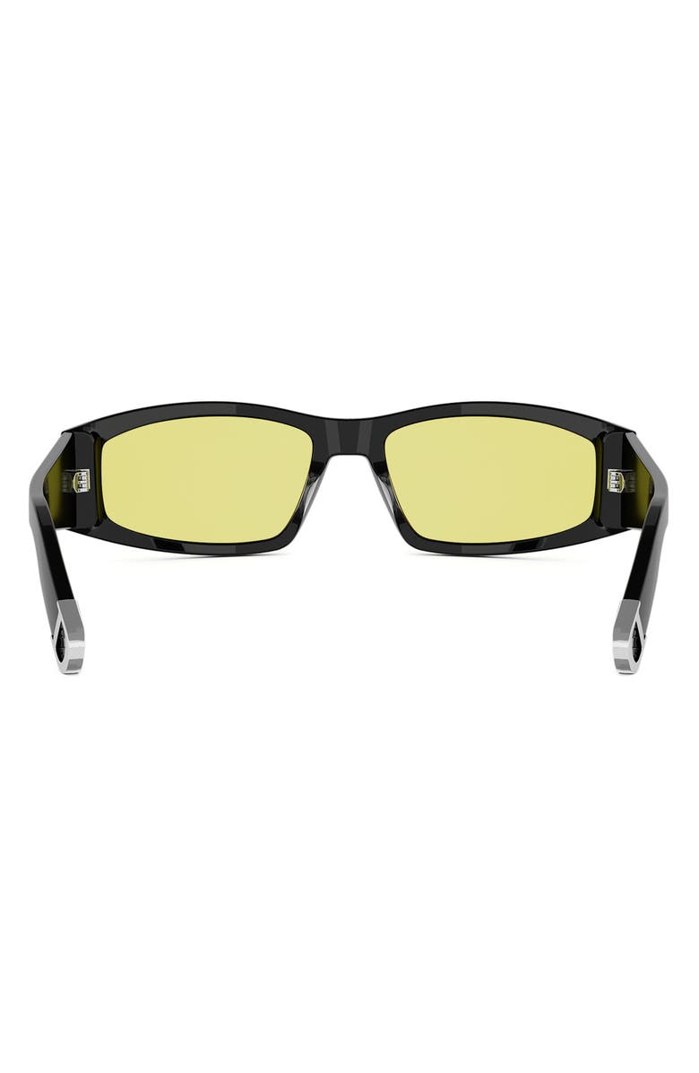 DIOR Symbol S1I 59mm Geometric Sunglasses, Alternate, color, Black/ Other / Brown