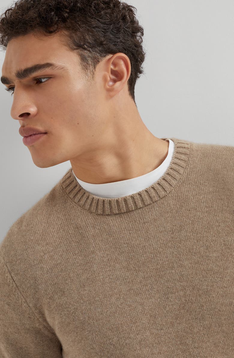 Brunello Cucinelli Cashmere sweater, Alternate, color, Brown