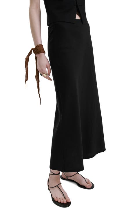 Straight Midi Skirt