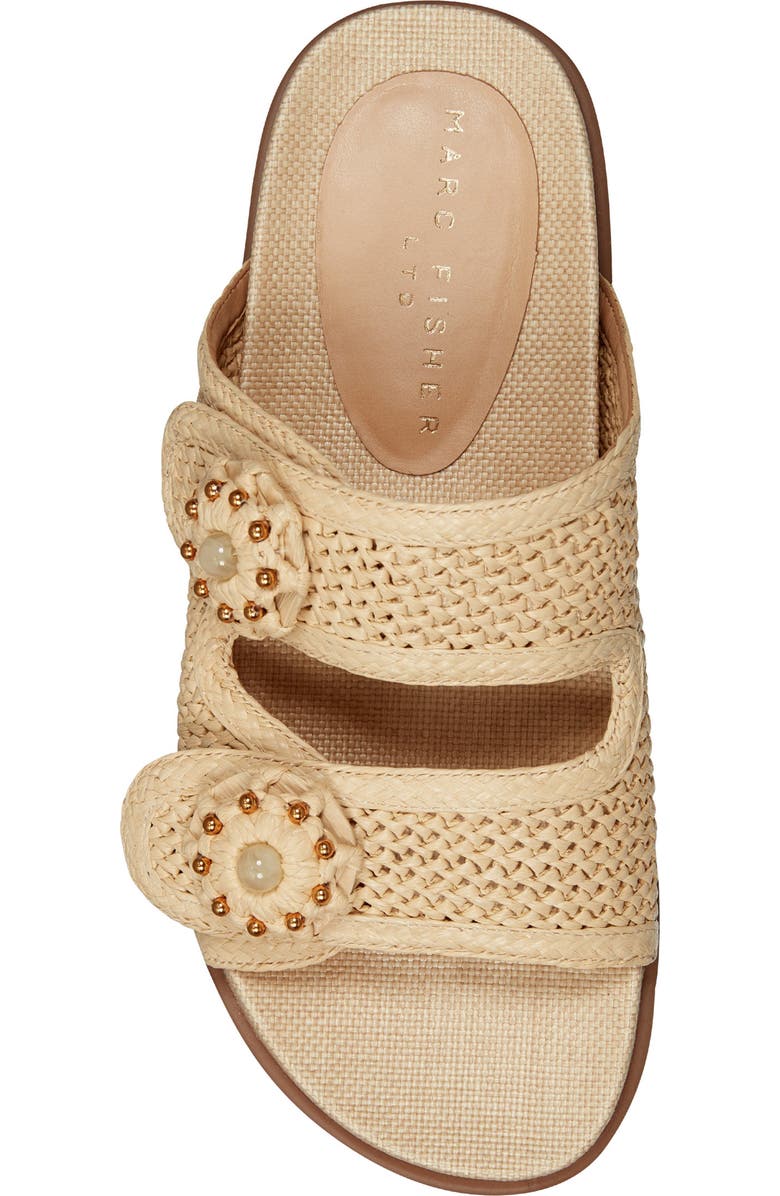 Marc Fisher LTD Valena Slide Sandal, Alternate, color, Beige